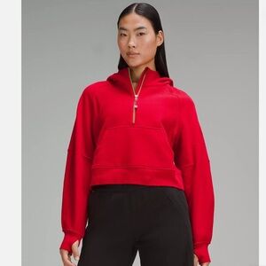 Lululemon Chinese Lunar New Year Red Gold Scuba Hoodie 1/2 Zip Sweatshirt Hoodie